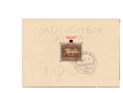 Briefmarkenblock 10 "Das Braune Band von Deutschland" 1937