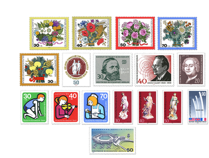 Briefmarken-Jahrgangssatz Berlin 1974