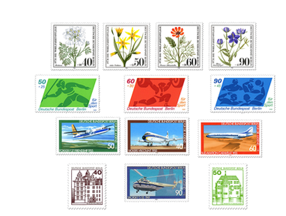 Briefmarken-Jahrgangssatz Berlin 1980, postfrisch