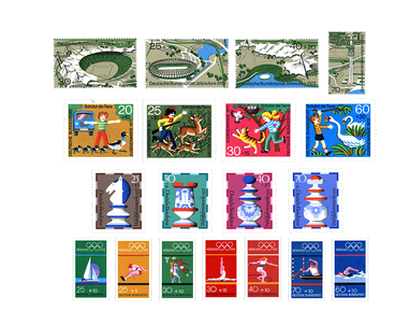 Briefmarken Deutschland Jahrgang 1972