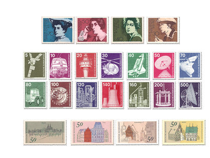 Briefmarken Deutschland Jahrgang 1975
