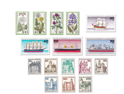 Briefmarken Deutschland Jahrgang 1977