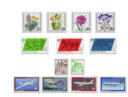 Briefmarken Deutschland Jahrgang 1980