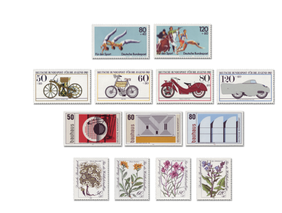 Briefmarken Deutschland Jahrgang 1983