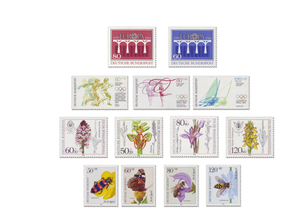 Briefmarken Deutschland Jahrgang 1984
