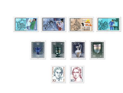 Briefmarken-Jahrgangssatz Berlin 1986, postfrisch