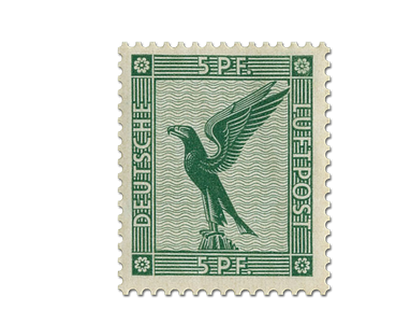 Briefmarkensatz Flugpost „Reichsadler“