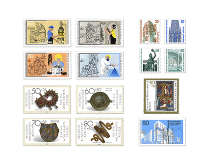 Briefmarken-Jahrgangssatz Berlin 1987, postfrisch