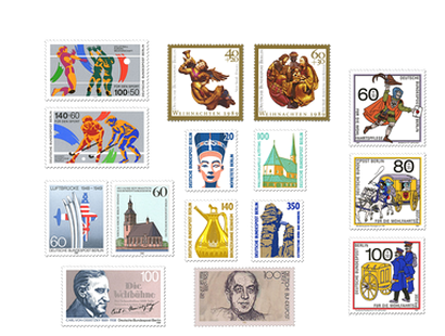 Briefmarken-Jahrgangssatz Berlin 1989, postfrisch
