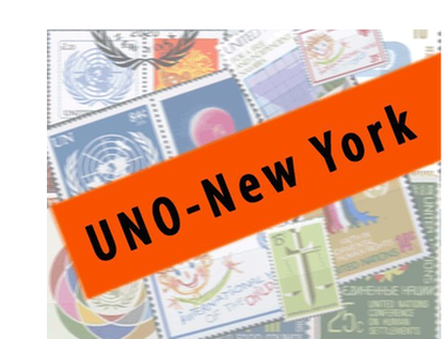 Die offiziellen Briefmarken <br>Neuheiten der UNO-New York