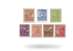 Briefmarken SBZ Mecklenburg-Vorpommern - Dauermarkenserie 2, Michel-Nr.: 29-30 & 32-36, postfrisch
