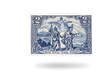 Briefmarke Kaiserreich - Serie "Darstellungen des Deutschen Kaiserreichs" Nord und Süd, Michel-Nr.: 79, gestempelt