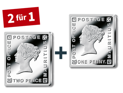 Die wertvollsten Briefmarken der Welt in reinem Silber (999/1000)!
