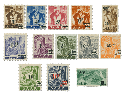 Der seltenste Briefmarken-Satz des Saarlandes