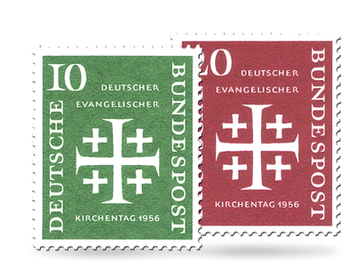 Briefmarkensatz Deutscher Evangelischer Kirchentag 1956