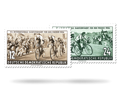 Briefmarken VII. internationale Radfernfahrt