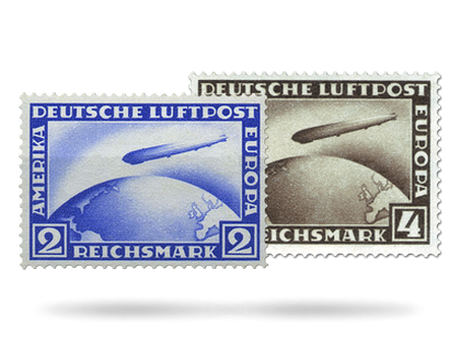 Die ersten Briefmarken Zeppelin-Legende LZ 127