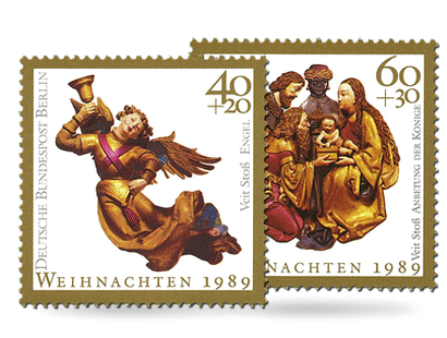 Weihnachtsbriefmarken Berlin 1989
