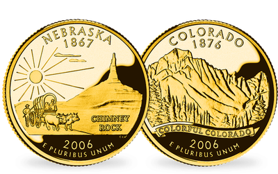 Les Quarter-Dollars des États-Unis  « Nebraska/Colorado »
