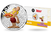 Monnaie officielle de 50 Euros en argent massif colorisé «Astérix - Succès» 2022