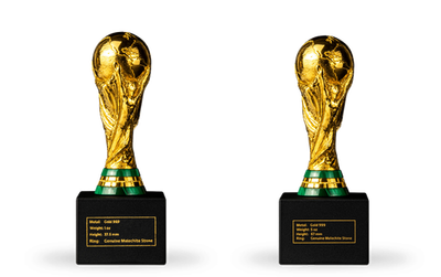 80€ de réduction ! Répliques 3D en argent pur & dorée à l'or pur «Trophée », Qatar 2022™ 