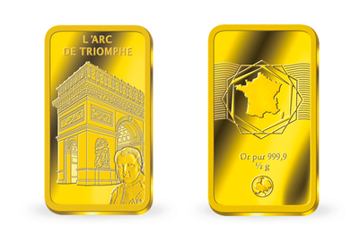 Lingot en or pur - L'Arc de Triomphe