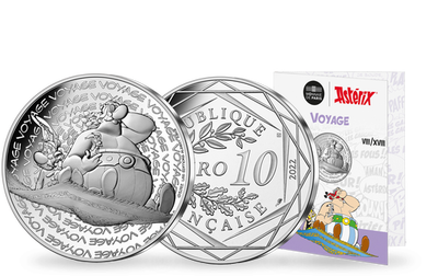 Monnaie officielle de 10 Euros en argent «Asterix - Voyage 8/18» 2022