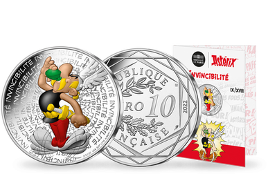 Monnaie officielle de 10 Euros en argent «Asterix - Invincibilité 9/18» 2022