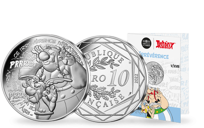 Monnaie officielle de 10 Euros en argent «Asterix - Irrévérence 5/18» 2022