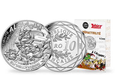 Monnaie officielle de 10 Euros en argent «Asterix - Irréductibilité 4/18» 2022