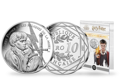 Monnaie officielle de 10 Euros en argent «Harry Potter et les reliques de la mort I 15/18» 2021