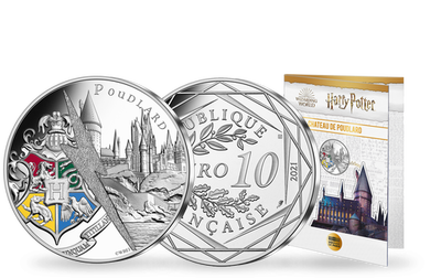 Monnaie officielle de 10 Euros en argent « Harry Potter - Château de Poudlard 18/18 » 2021