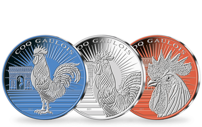 Set Monnaies Coq Gaulois «Bleu, Blanc, Rouge» 2022