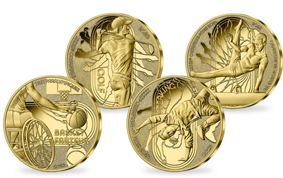 Les monnaies officielles en or pur « PARIS 2024 - Les Sports » 2023