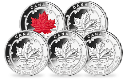 Offrez-vous le set légendaire de monnaies canadiennes « feuilles d’érable 2015» !