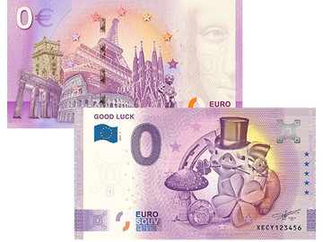 0-Euro-Schein ''Good Luck''