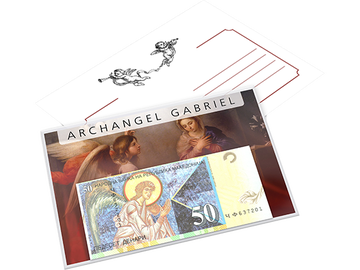 Exklusive Banknote zu Ehren des Boten Gottes ''Erzengel Gabriel''