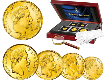 Die letzten Gold-Francs des letzten französischen Kaisers Napoleon III.