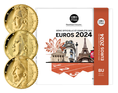 Euro-Kursmünzensatz Frankreich 2024 | Stempelglanz