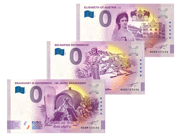 Die 3 begehrtesten 0-Euro-Scheine in Österreich