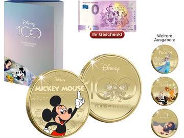 100 Jahre Disney - Ein Rückblick auf vergoldeten Gedenkausgaben
