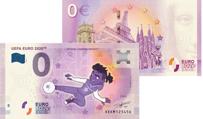 Billet souvenir 0€ «UEFA EURO 2020 - Mascotte officielle»