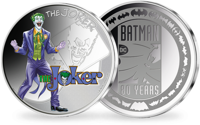 Frappe argentée et colorisée «Joker»