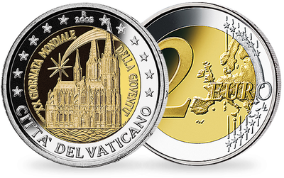 Monnaie de 2 Euros «20e Journées mondiales de la jeunesse» Vatican 2005 
