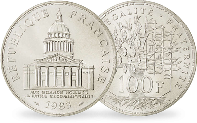 Monnaie de 100 Francs en argent « Panthéon - France 1983 »
