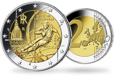 Monnaie de 2 Euros «XXèmes Jeux olympiques d’hiver - Turin 2006» Italie 2006 