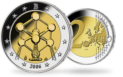 Monnaie de 2 Euros «Atomium» Belgique 2006