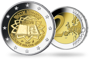 Monnaie de 2 Euros «50 ans Traité de Rome» Belgique 2007