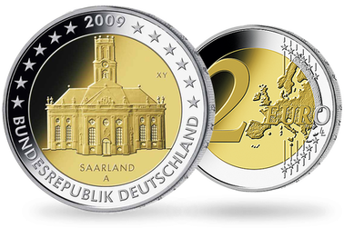 Monnaie de 2 Euros «État fédéré de la Sarre» Allemagne 2009