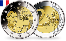 La monnaie de 2 Euro Commémorative France 2010